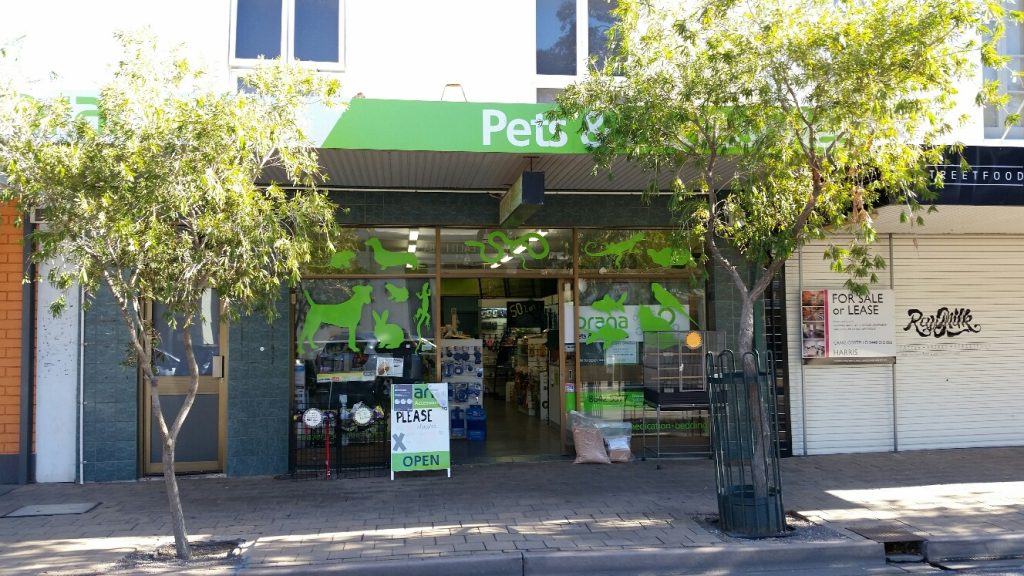 Orana Pets and Accessories shop front in Port Augusta